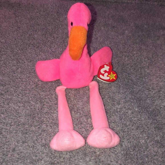 3 PACK: “Pinky The Flamingo” Collectible Beanie Babies - Picture 16 of 16